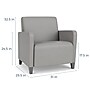 Lesro Ravenna Oversize Vinyl Guest Chair, Patriot Plus Imperial Blue/Brushed Steel (RV1201.FBS-01PPIB)~#|#~7DF176B6-34CE-4A09-94099A9AA3A307CC_sc7
