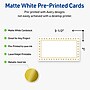 Avery Gold Border w/ Gold Dots Matte Blank Card, White, 80/Pack (S00-D1F)~#|#~7E116775-6FE6-48B7-8BE77143E4DD9350_sc7