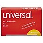 Universal Smooth Finish Paper Clips, Silver, No. 1 Size, 100/Bx~#|#~7E235238-0978-4012-AD365A913AD2B14D_sc7