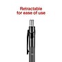 Staples Postscript Retractable Ballpoint Pens, Medium Point, Black Ink, Dozen (18262)~#|#~7E3FE7E5-B1DF-4CDA-994BE3D1560AE796_sc7