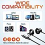 Delton 15EC Wired Earbuds & 2-in-1 USB-C Splitter Adapter Bundle, Black (DWH15ECKT1)~#|#~7E44278E-2D60-4763-84C89DF67ADD5182_sc7
