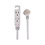 Staples 3‑Outlet Indoor Extension Cord – 8 ft. Power Cable with Safety Covers, Gray~#|#~7E580780-CB99-4330-8BEE37DB1FD413E8_sc7