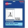 Avery Laser/Inkjet Multipurpose Labels, 3" x 5", White, 3 Labels/Sheet, 50 Sheets/Pack (94213)~#|#~7E5A14E3-E16B-4546-8D04AADC99376FC6_sc7