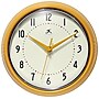 Infinity Instruments Round Retro Saffron Wall Clock, Aluminum, 9.5" (10940SY)~#|#~7E610244-A601-49A7-9BA471D11F35B3A6_sc7