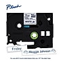 Brother P-touch Fabric Label Tape, 1/2" x 9.8', Navy Blue on White (TZeFA3)~#|#~7E6A2236-75C0-40E1-B31ABE13DB98ED0E_sc7