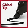TRU RED™ Tank Permanent Markers, Chisel Tip, Black, 12/Pack (TR54532)~#|#~7E6B55FD-5E3C-430F-BDF55047F4C627B0_sc7
