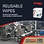 WypAll PowerClean X80 Nylon Cleaning Wipers, 12" x 12.5", White, 50 Wipers/Box, 4/Carton (KCC41026)~#|#~3C053178-83C9-4F01-8C810DE7515960A3_sc7