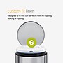 simplehuman Code G -8 Gallon Trash Bag, 6.5" x 8.9", Low Density, 1.2 mil, White, 240 Bags/Box (CW0257)~#|#~7E8BC374-2661-42D7-9AF36C1D4DF1D58D_sc7