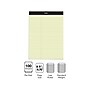 Staples Notepad, 8.5" x 11.75", Law Ruled, Canary, 100 Sheets/Pad, Each (ST57348)~#|#~7ECDFD5E-6116-4B3F-A083E7ADF9AEF9D8_sc7