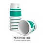 Perk™ Insulated Double Wall Paper Hot Cup, 10 oz., White/Teal, 40/Pack (PK59482)~#|#~7ED023ED-5D90-476E-965090A653E7AB87_sc7