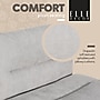 Elle Decor Ariana Criss Cross Armless Ergonomic Fabric Swivel Computer and Desk Chair, Light Gray (60121-LGRY)~#|#~7ED7714D-EDFE-460D-A10C28DFDDF17AFB_sc7