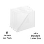 TRU RED Moisture Resistant File Pocket, Letter Size, Clear, 5/Pack (TR36054)~#|#~7EDAA22D-9DDF-41A5-8A50383224BEFF7A_sc7