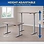 Boss Office Products 60"W Electric Rectangular Adjustable Standing Desk, Driftwood (SGSD034DW)~#|#~7EE5FE2E-16D2-42E6-89EA697E0FAAAF7A_sc7