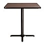 NPS CT Series 36" Square 36" Height Cafe Table, X Base, Black Frame/Mahogany Top (CT33636XCPBTMMY)~#|#~7EEA5ACF-02F0-4027-86C8B14886401386_sc7