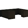 HON Mod 66"W x 96"D U-Shaped Computer Desk with 2 Support Pedestals, Java Oak (HLPL6696UDESKJA1)~#|#~7EEC1459-0B72-4FC8-91848119FCD7391B_sc7