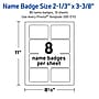 Avery Laser/Inkjet Rectangle Multipurpose Labels, 2-1/3" x 3-3/8", White, 80/Pack (S00-EVS)~#|#~7EF09D6A-B4EA-43C7-B72518EEA0762C68_sc7
