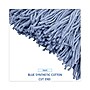 UNISAN Mop Head, Standard Head, Cotton/synthetic Fiber, Cut-End, 20oz, Blue, 12/carton~#|#~7F3C6EE6-F95A-42DB-B2287EAD79833FE2_sc7