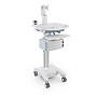 Luxor VitalPower Deluxe Mobile Medical Workstation with Full-Swivel Wheels, White (MCWS004)~#|#~7F5D9004-CFD4-4B3B-986F2F72F05FAAD4_sc7