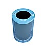 Alpine Industries 4460 Steel Mesh Outdoor Trash & Recycling Bin Combo with Flat Lid and Liner, 36 Gallon, Black/Blue~#|#~7F83A118-AB5E-4618-A05E08D47256D151_sc7