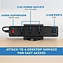 Mount-It! 3-Outlet 3-USB Port Desktop Power Strip with Clamp Desk Mount, Black (MI-7281B)~#|#~7F903588-E1A3-4D9A-95EDB932CE87E9AC_sc7