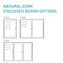 Ghent 1 Door Enclosed Natural Cork Bulletin Board, Satin Aluminum Frame, 36"H x 30"W, (GHEPA13630K)~#|#~7F9112A4-0F02-49C2-A56EE1AAC6D27088_sc7