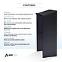 AdirOffice 46"H Floor Standing Lectern with Adjustable Shelf, Black (661-01-BLK)~#|#~7FE0C764-87B0-4A17-967006E133C25438_sc7