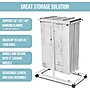 AdirOffice Steel Mobile Vertical Large File Storage Plan Center For Blueprints, White (614-WHI)~#|#~7FE27F77-9079-4D9C-9B85C6FC78BD60EA_sc7