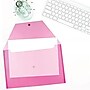 JAM Paper Premium Plastic Document File, 1 Pocket, Legal, Fuchsia Pink, 3/Pack (219S0fux3)~#|#~7FE42535-9CC2-4E0C-AE5A46FE0445E690_sc7