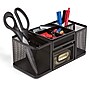 TRU RED™ 7-Compartment Wire Mesh Accessory Holder, Matte Black (TR57541)~#|#~7FECECC9-4341-4039-A12E4B8B3D7E7618_sc7