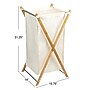 Household Essentials X-Frame Collapsible Hamper, Bamboo, Natural (HE1135)~#|#~7FFBBDF7-2C69-4760-B332D639BFE27EEE_sc7
