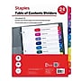Staples Customizable Table of Contents Numeric Dividers, 10-Tabs, 24 Sets, Multicolor ~#|#~80327F27-34FC-487C-85CB5E7F98F82AB3_sc7