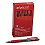 Universal Retractable Gel Pen, Medium Point, Red Ink, Dozen (UNV39914)~#|#~803BD7BC-8B7E-4FDB-A934D21311F90EEC_sc7