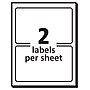 Avery Adhesive Laser/Inkjet Name Badge Labels, 2 1/3" x 3 3/8", White with Gold Border, 100 Labels Per Pack (5146)~#|#~804078D5-1A78-4518-9244EF40E31A5B00_sc7