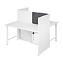 Bush Business Furniture Hustle 60"W 2 Person Back to Back Cubicle Panel Workstation, White (HUS032WH)~#|#~807CB3DF-C478-4E56-B046F04465F892CB_sc7