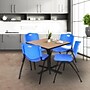 Regency Cain Square-Shaped Laminate Breakroom Table, 36" x 36", Noble Oak (TB3636NO)~#|#~809C6AB9-F395-44BE-A1B157D50AD06829_sc7