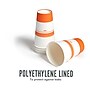 Perk 16 Oz Paper Hot Cups, 500 Count Bulk Disposable Coffee Cups for Hot Beverages, White/Orange~#|#~80C357DA-09FE-43D2-B520BD770CE7DDF1_sc7