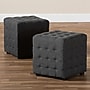 Baxton Studio Elladio Fabric Ottoman, Charcoal, 2/Set (156-2P-9298-HT)~#|#~80D719CF-5B7B-4553-84BCF7A7332DCE22_sc7