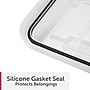 Sterilite 80 Quart Gasket Box with Lid, Plastic, Clear/Black, 4/Carton (39389004)~#|#~80F35CE8-DC65-4BBF-86F5CCC3444FF359_sc7