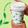 Perk Compostable Plastic Hot Cup Lids, 500 Count Bulk Disposable Coffee Cup Lids for 10-16 Oz Paper Hot Cups~#|#~8120C63E-2AA3-4C93-9ED853B636A7F16D_sc7