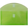 JAM Paper Premium Plastic Filing Envelope with Hook & Loop Closure, Lime Green, 3/Pack (921V1LIX3)~#|#~81405EFF-8798-422F-8094E7ACCB29DEA1_sc7