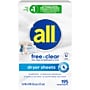 all free clear Dryer Sheets, Unscented, 195 Sheets/Box (20072613473629)~#|#~815287A7-9D22-49C7-A007A1ABFB603CD5_sc7