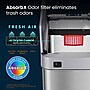 iTouchless Stainless Steel Wings Open Lid Sensor Trash Can with AbsorbX Odor Control, Silver, 18 gal. (WS18RSL)~#|#~81547748-D0E7-4A6B-9F68B4945849A2E1_sc7