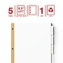 Staples Large Tab Insertable Dividers, 5 Tabs, Clear (13491/11122)~#|#~81668436-92E2-4A27-A98E1BD712A88BAE_sc7