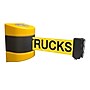 WallPro Magnetic 450 Wall-Mountable 30' Retractable Belt Barrier, DANGER FORKLIFT TRUCKS, Yellow/Black (WPM450Y-YBDFT30)~#|#~816F6C8F-01E9-4A67-8F761527D324F704_sc7