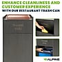 Alpine Industries Wood Trash Can Enclosure with Tray Top, 40 Gallon, Black (476-BLK)~#|#~8170F601-794D-4FDD-B71F0B791C311C95_sc7