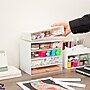 Mind Reader 11-Compartment Plastic Craft Organizer, White (ORG-WHT)~#|#~817227C9-D993-42E6-ABF5224B7494E99F_sc7