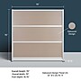 Luxor Oakwood 3-Panel Room Divider, 70"H x 70"W, Oak Grain (PPWL012)~#|#~817657E4-660E-42B7-99C086E32B50CB1A_sc7