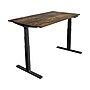 Mount-It! Ultimate 55"W Electric Rectangular Adjustable Standing Desk, Oak/Black (MI-18082)~#|#~8177A41A-BE73-4EF6-B03AB34667EF83FB_sc7