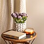 National Tree Company 10" Light Purple Peony Flower Bouquet in White Basket (MT81-6126GPRM-1)~#|#~8198297B-0D48-4F30-AC208B5EE510C5D4_sc7