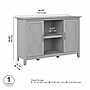Bush Furniture Key West 30" Accent Cabinet with Doors and 4 Shelves, Cape Cod Gray (KWS146CG-03)~#|#~819D810E-4115-490F-B4141B08EFFEF35C_sc7